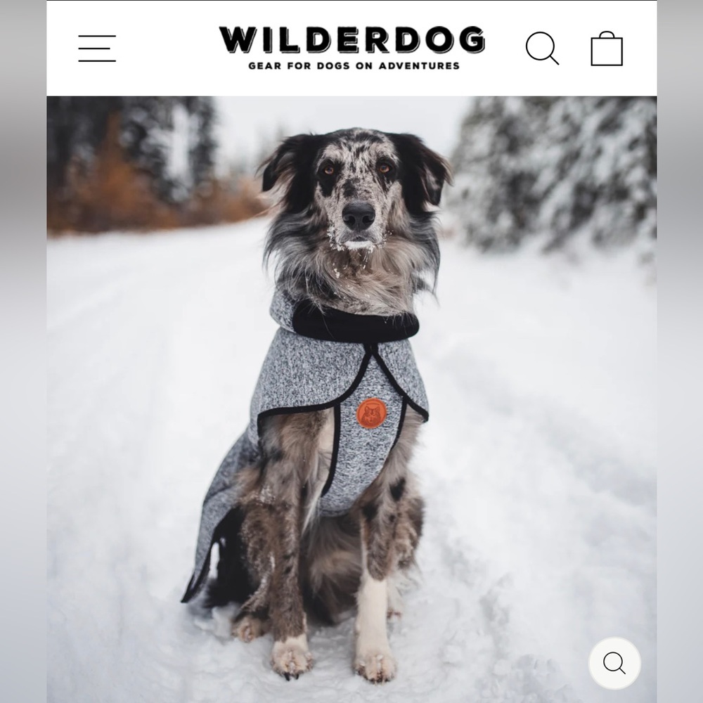 Gray Wilderdog Fleece Dog Jacket